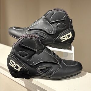 SIDI Mid Motorcycle Boots Leather Men's Size 10 Black Tried On